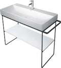 Duravit DuraSquare plateau verre sur console metall.p. lav. 235310, blanc