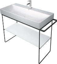 Duravit DuraSquare plateau verre sur console metall.p. lav. 235310, blanc