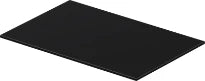 Duravit DuraSquare plateau verre sur console metall.p. 003111+12 noir