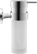Duravit Starck T distrib. de savon t, chromé avec verre blanc mat