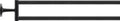 Duravit Starck T porte-serviettes 2 bras pivotables noir mat