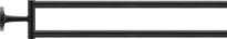 Duravit Starck T porte-serviettes 2 bras pivotables noir mat