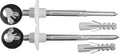 Duravit Acces set de fixation pour cuvette suspendue et bidet suspendu - chromé