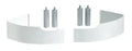 Radson Acces iVector S2 Pieds cache tuyaux - mur