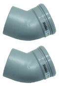VAILLANT bocht 45° (set v 2 stuks) diam 130mm pp