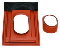 VAILLANT standaard dakpan (25-45°) diam 160mm rood