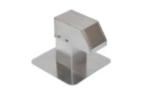 Alixo passage aluminium 125x125 mm 1 sortie - platine de fond 340x340 mm