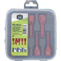 ProOne PG set de foret diamant pour carrelage pour meuleuse d'angle - 7 pièces
