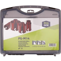 ProOne PG set de foret diamant pour carrelage pour meuleuse d'angle - 4 pièces