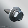 Blubase vis hexagonale autoperceuse 4.5 x 25 mm avec rondelle EPDM (boîte 500pcs) - inox - prix par pièce
