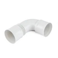 BEGETUBE Profi-Air Classic bocht 90° voor ronde ventilatiebuis ø 75 mm - nieuw model.