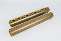 Begetube collecteur en laiton avec purge 6/4 - 9 x 3/4