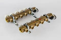 COLLECTEUR CHAUFFAGE DE SOL BEGETUBE 4/4 MM laiton 4 circuits avec robinets de reglage et thermostatique