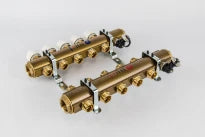 COLLECTEUR CHAUFFAGE DE SOL BEGETUBE 5/4 X M24 MM laiton 3 circuits avec robinets de reglage et thermostatique