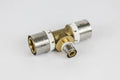 Begetube B-Press té réduit en laiton FFF 50 x 26 x 50 mm