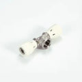 BEGETUBE Raccord à insertion en PPSU, T femelle chromé, 16x2 mm x 1/2" F x 16x2 mm.