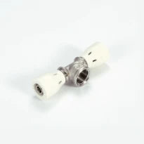 BEGETUBE Raccord à insertion en PPSU, T femelle chromé, 16x2 mm x 1/2" F x 16x2 mm.