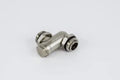 BEGETUBE Nipple concentrique chromé 1" M x 1" M, avec joints toriques.