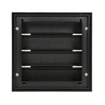 Renson 433/S Alu dampkaprooster 173 x 173 mm - STR 9005 Zwart