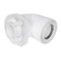 Flue gas adapter low profile
