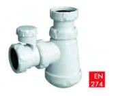 Nicoll PP siphon bouteille avec aérateur 5/4 x 32 mm - blanc