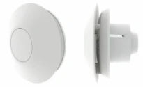 Nicoll Vent Silence ventilateur salle de bain 150 x 150 mm - 100 mm - blanc - 230V - IPX4 76m3/h - Timer - Hygro