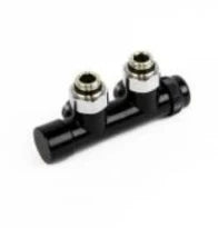 Begetube Optima bloc H thermostatisable 50-100% raccordement 1/2 x M24 - valeurs Kv réglables - noir mat
