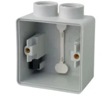 Niko Hydro boite de dérivation étanche aux éclaboussurese 1v - 2 entrées - gris