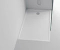 Procasa Heron 2.0 receveur de douche marbre artificiel 1000 x 1000 x 35 mm - blanc