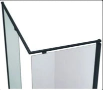 FIXATION NOVELLINI KUADRA 200 ! noir mat verre de securite evo