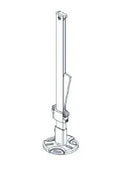 Radson console sur pied universelle - RAL 9016 blanc signalisation