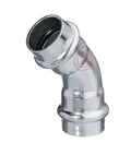 ProOne Carboline acier zingué coude 45° FF 18 x 18 mm (profil M/V)