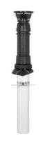Ubbink Rolux 4G concentrique Alu/acier passage toiture 60/100 mm - pour chaudières non-condensation