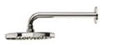 Procasa Finn douche de tête 200 mm fixation murale 1/2 - brushed black