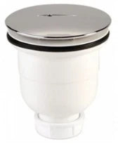 VIDAGE TUB DE DOUCHE NICOLL 90 pvc - avec capot en ABS chromé