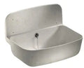 VIDOIR NICOLL 49,5 - 34 o 15 ! CM blanc avec dosseret crepine,trop-plein,vis,bouchon,chaine