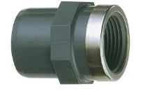 Nicoll PVC Druk raccord droit MF 63 x 2 F - avec anneau de renfort