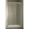 Kermi Stina G2D porte coulissante 1400 x 1950 mm - reglable de 1360-1410 mm - SIHG ESG transparante Clean - profil chromé