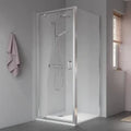 Kermi Stina KOP porte pivotante 900 x 1950 mm - reglable de 860-910 mm - SIHG ESG transparante Clean - profil chromé