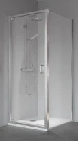Kermi Stina TWD paroi fixe 900 x 1950 mm - reglable de 860-910 mm - SIHG ESG transparante Clean - profil chromé