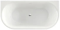 Xenz Fay baignoire autoportante acrylique 1550 x 800 x 610 mm - blanc mat
