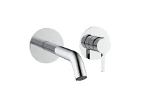 Procasa Vivo set de finition robinet mural lavabo - chromé