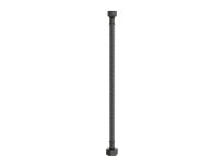 Procasa Vivo flexible de raccordement FF 3/8 x 1/2 - 300 mm - Gun Metal PVD - acier mat PVD