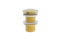 Procasa Vivo crepine sans trop plein - click-clack - non fermable - Brushed Gold PVD - or brossé PVD
