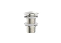 Procasa Vivo crepine sans trop plein - click-clack - non fermable - Brushed Nickel PVD - brossé mat PVD