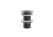 Procasa Vivo crepine sans trop plein - click-clack - non fermable - Gun Metal PVD - acier mat PVD