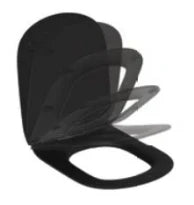 Ideal Standard Tesi Slimseat abattant sandwich softclose - noir mat