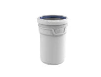 Wavin AS+ PP tuyau avec manchon (longeur 150 mm) 125 mm (prix par piece)
