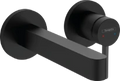 Hansgrohe Finoris mitigeur lavabo encastré 2-trous 165 mm avec crépine - noir mat