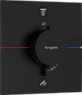 Hansgrohe Showerselect Comfort E robinet thermostatique encastré pour 2 fonctions - noir mat
